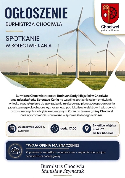 Spotkanie w sołectwie Kania
